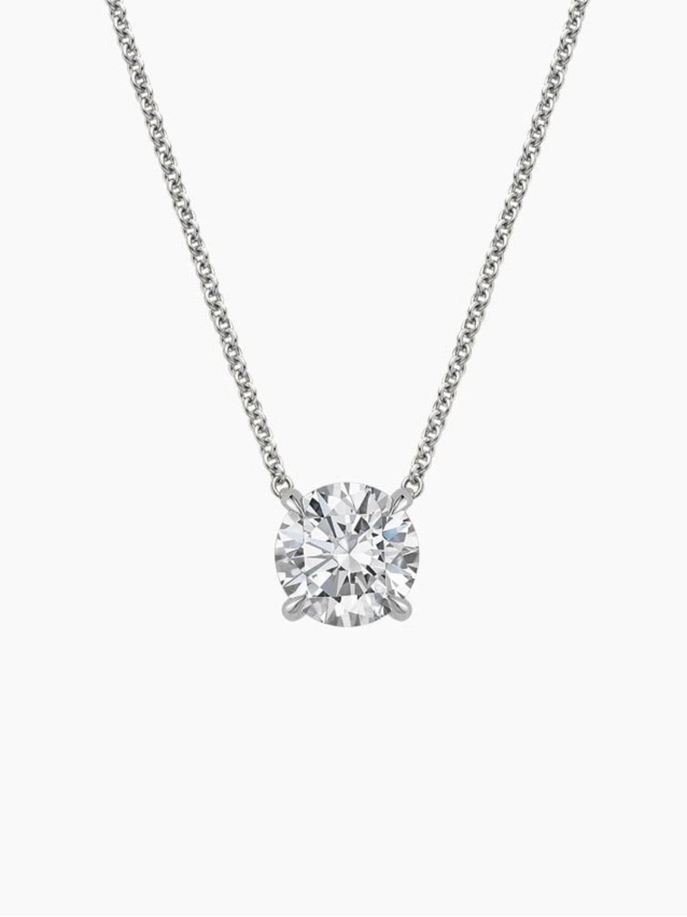Perfect Solitaire Lab Diamond Pendant
( 1/2 Ct. Tw.) in Silver